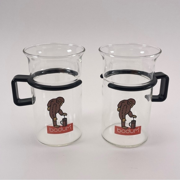 Bodum Bistro Mugs Monkey with French Press Graphics - Picture 10 of 12